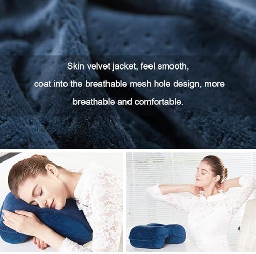 WOWSEA Desk Nap Pillow, Ergonomic Memory Cotton Wedge Pillow for Sleeping