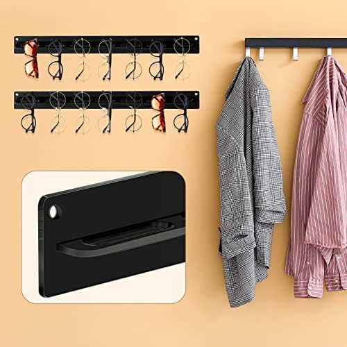 Chunful 5 Pack Acrylic Sunglasses Organizer Storage Sunglasses Holder Organizer Wall