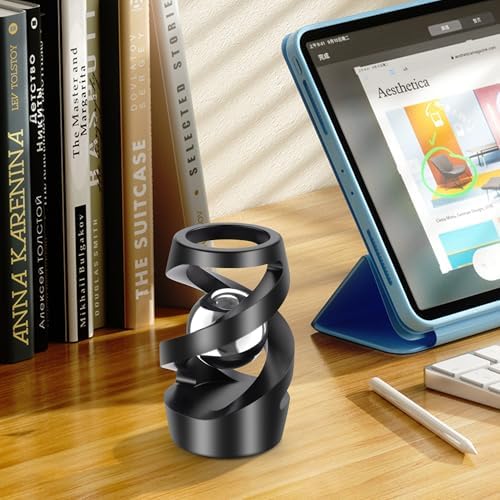 Upgraded Kinetic Spinning Desk Toy, Stress Relief Gadget, Black