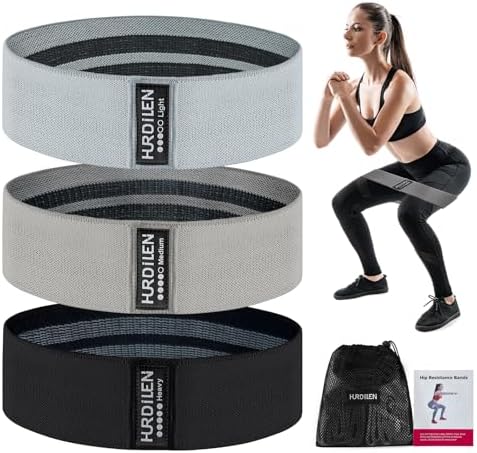 Resistance Bands for Working Out, Exercise Workout Bands for Women & Men, 5 Levels Elastic Stretch Bands for Exercise with Carry Bag for Physical Therapy, Home Fitness, Strength Training, Yoga