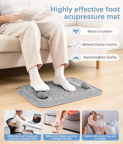 Foot Massage Acupressure Mat for Plantar Fasciitis Relief