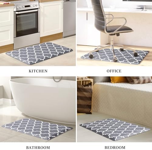 WISELIFE Anti Fatigue Mats for Kitchen Floor, 20" x 32", 4/5 Inch, Grey