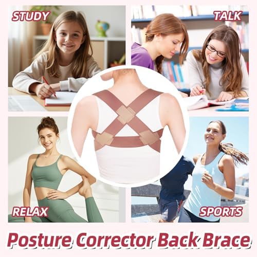 Posture Corrector for Women,Upper Back Brace Pain Relief(Medium)