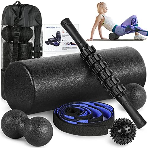 Foam Roller Set - High Density Back Roller, Muscle Roller Stick