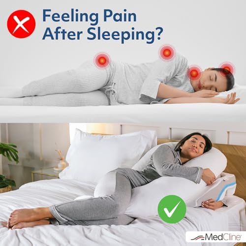 MedCline Shoulder Relief System, Side Sleeper Pillow, Large 5'10" and Over