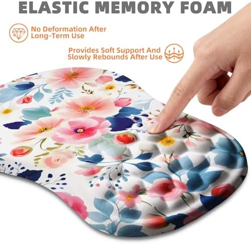 Ergonomic Mouse Pad Wrist Support for Carpal Tunnel Pain Relief
