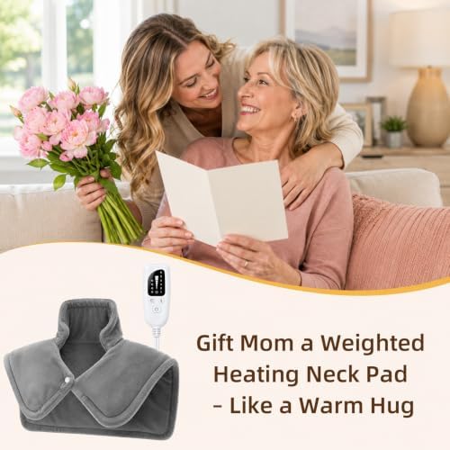 LisaCool Heating Pad for Neck Shoulders Back,Lightweight Heat pad:24x20 in