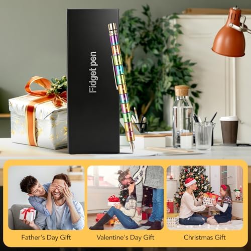 Fidget Pen Gift, Multifunction Stress Relief Fidget Toy for Teens and Men