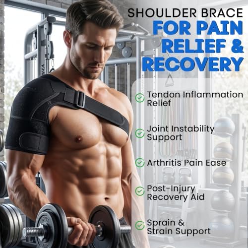 Shoulder Brace for Men and Women,Rotator Cuff Shoulder Support for Sports