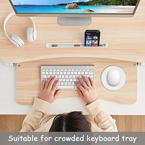 Dapesuom Small Mouse Pad, 6 x 6 Inch Thick Rubber Premium-Textured Non-Slip Portable & Washable Round Mini Mouse Mat for Women Wireless Laptops Keyboard Tray Gaming Work Computer Travel, Space Gray