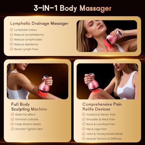 Electric Lymphatic Drainage Massager for Body Anti Cellulite and Thigh