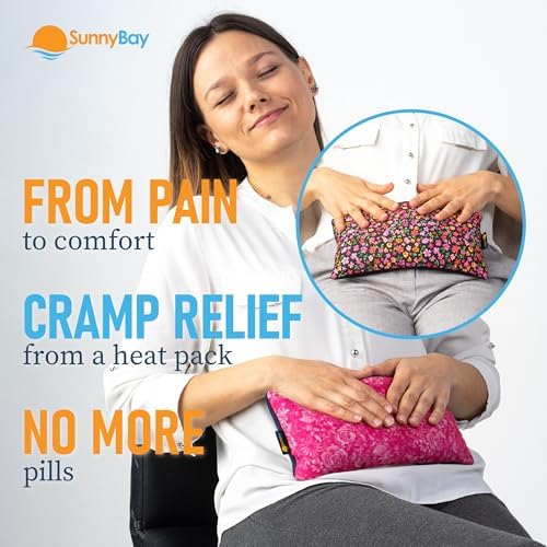 SunnyBay Heating Pad, Neck and Shoulder Wrap, 6x11 inch, Pink