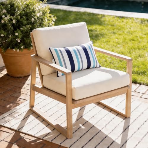 2 Pcs Outdoor Headrest Pillow for Patio Chaise Lounge 11"x16"