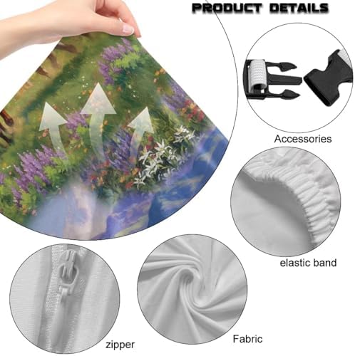 Horse Print Gaming Chair Cover with Armrest Covers Stretchable Breathable Furniture Protector Universal Reclining Racing Gaming Chair