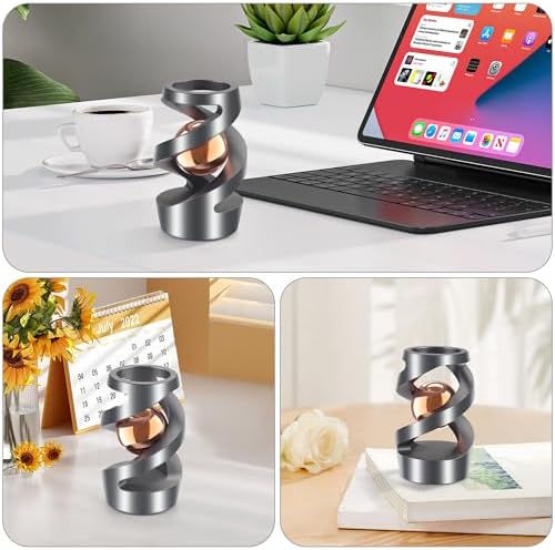 Upgraded Kinetic Spinning Desk Toy, Stress Relief Gadget, Rose Gold