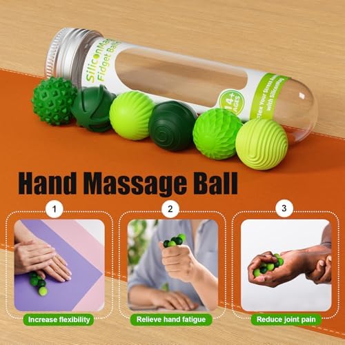 Magnetic Fidget Balls, 6 Pack Silicone Sensory Toys for Adults & Teens