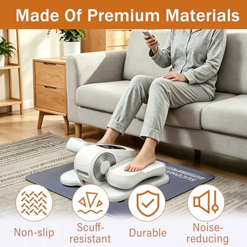 Under Desk Elliptical Mat 23.6" x 17", Non-Slip Mat for Stepper