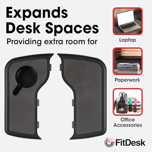 FitDesk Clamp-On Extender for 3.0 Exercise Bike & Standing Desk Attachment