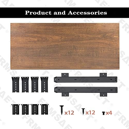 FRMSAET Under Desk 20/24/30 inch Keyboard Drawer Platform (30 in, Brown)