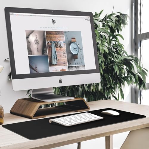 10 Pack 31.5" x 15.7" Waterproof Fabric Desk Pad, Black