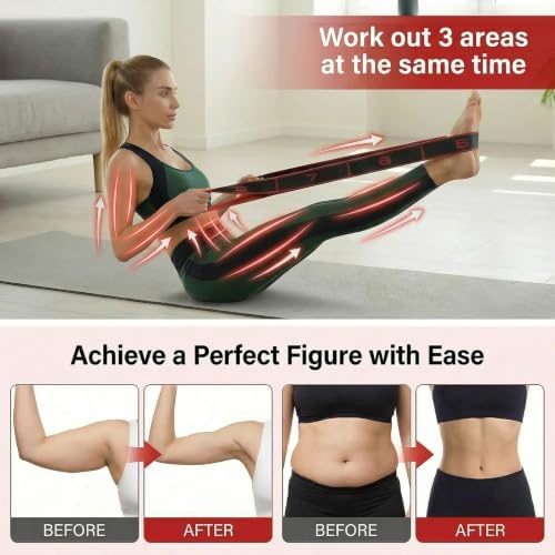 Resistance Bands for Legs: Numbered Stretch Bands for Exercise Yoga