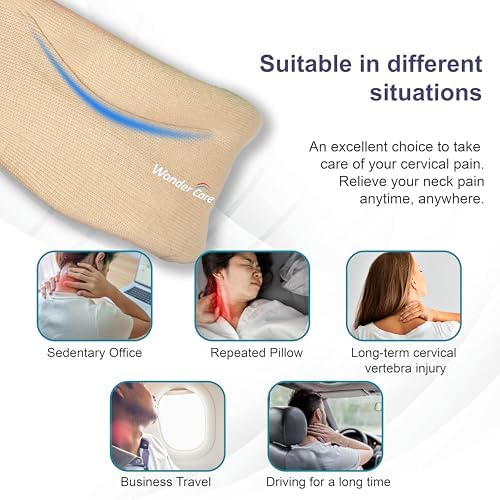 Wonder Care Neck Brace for Sleeping Cervical Collar Relief Neck Pain and Neck Support Soft Foam Wraps Relief of Cervical Spine Pressure for Women & Men