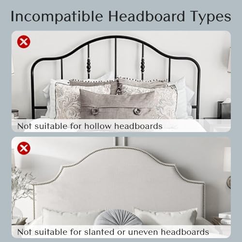 Solfres Patented Innovative Design Headboard Reading Light. No Drilling Golden Book Light for Bedtime Reading. Dimmable LED Book Reading Lamp with Bulb. Movable & Flexible, Silver