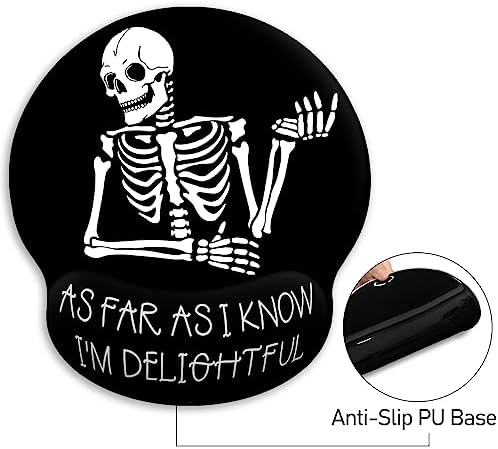 Blusabaca Skeleton Ergonomic Mouse Pad Wrist Rest Mousepad Wrist Support