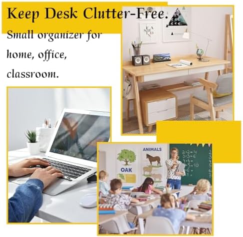 Small Mini Drawer Organizer for Desk, 6 Drawers, 4.7" x 4.7" x 3.8" White