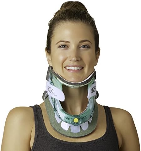 Aspen Vista Cervical Collar - 2-Piece Neck Brace for Restricting Cervical Motion - Relieves Neck Discomfort and Spine Pressure - 6 Height Adjustments - Includes: Replacement Pad Set