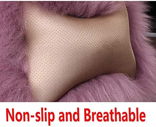 Car Headrest Pillow Plush Protector Neck Rest Pillows, Tan