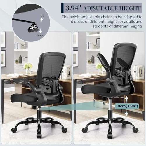 FelixKing Office Chair, Ergonomic Comfy Desk Chair with Flip-up Armrests