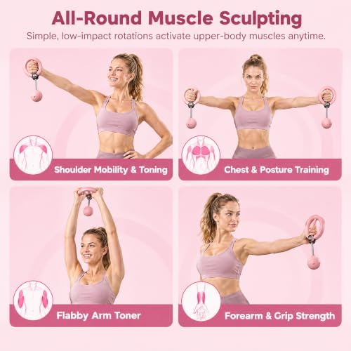 Infinity Arm Hoop,Rotating Wrist and Forearm Trainer with Digital