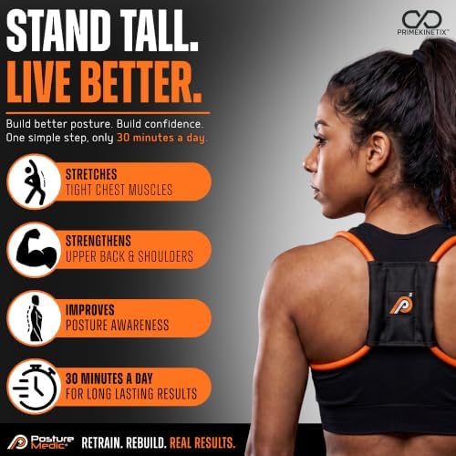 PostureMedic Plus Strength Dynamic Posture Corrector for Athletes – High Resistance Training System for Performance & Recovery – Professional Grade Posture Trainer for Men & Women