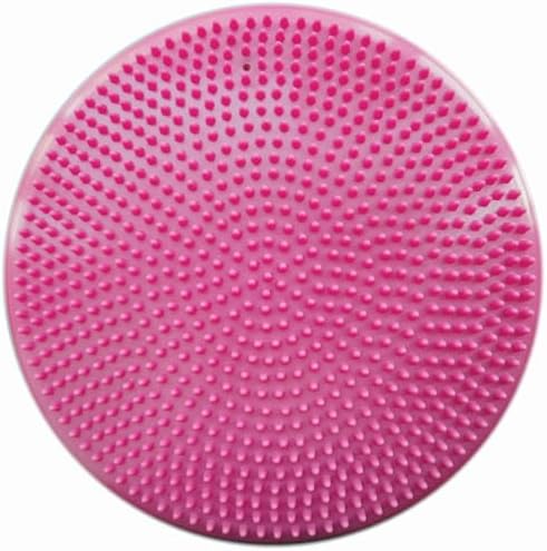 AppleRound Inflated Wobble Cushion with Hand Pump, Air Stability Board (Extra Thick), Core Balance Disc for Adults, Sensory Wiggle Seat for Kids, Flexible Seating for All Age, 13.5in / 34cm Diameter