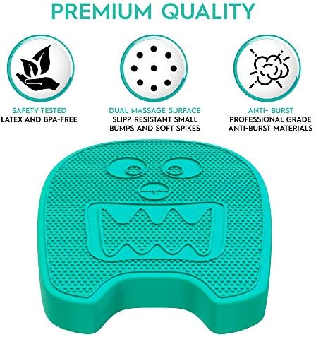 Shaped Wiggle Seats by Bouncyband – Green Monster, 13"x10.5"x2.2"