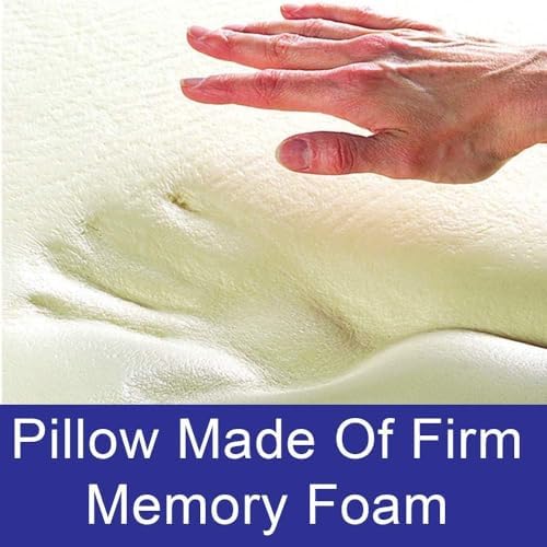 Carex Memory Foam Cervical Neck Pillow, Round - Contoured Design to Support_Neck and Shoulders, Relieve Pain and Pressure, Neck Roll Pillow for Sleeping, Memory Foam, 1 Count (Pack of 4)