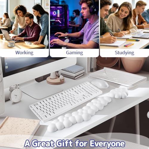 Sushret Cloud Wrist Rest for Keyboard and Mouse, Cloud Keyboard Wrist Rest
