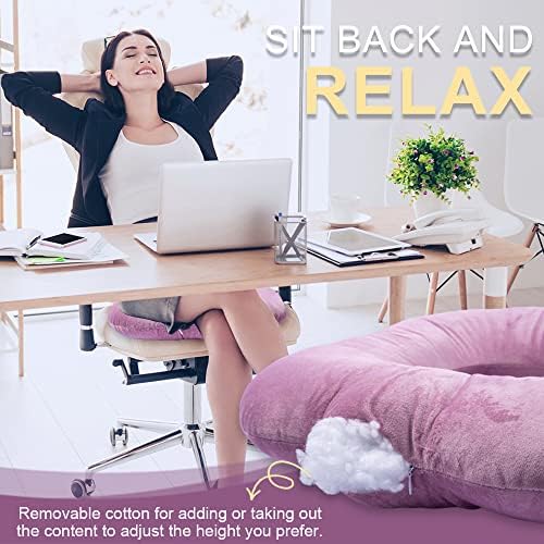 Donut Pillow for Tailbone Pain, Hemorrhoid Pillow (Fuchsia Pink)