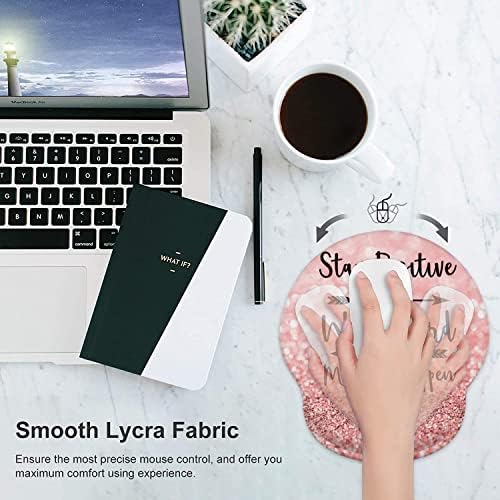 Lateefah Mouse Pad with Wrist Rest, 3-in-1 Gaming Mouse Pad, Keyboard Wrist Rest, Ergonomic Memory Foam Mousepad with Wrist Support for Computer Keyboard