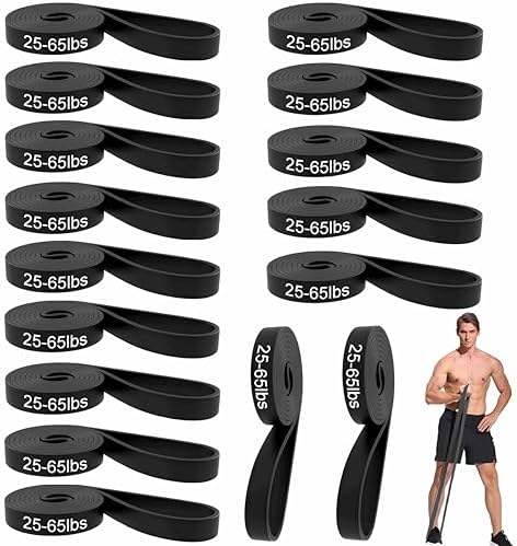 16-Pcs Resistance Bands Set - Premium Elastic Workout Bands for Home Gym, Strength Training, Yoga & Physical Therapy