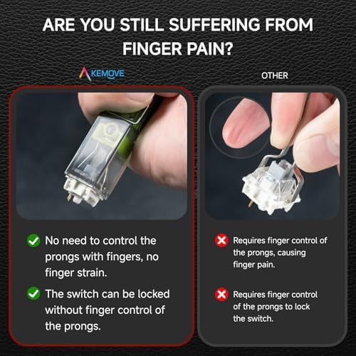 KEMOVE P10 2-in-1 Semi-Auto Switch & Keycap Puller for Mechanical Keyboard