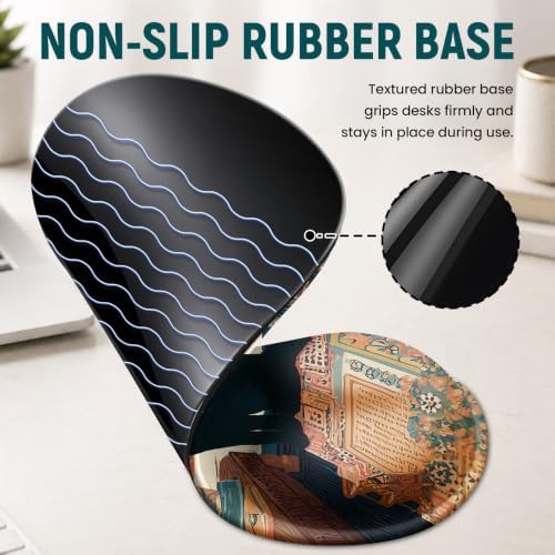 Ergonomic Mouse Pad with Wrist Rest, Gel Wrist Support, Cozy Cat
