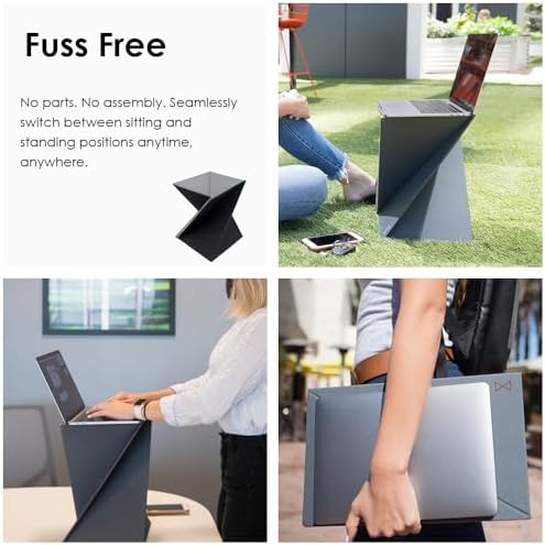 Levit8 Sea, Size: XL; The flat folding portable standing desk