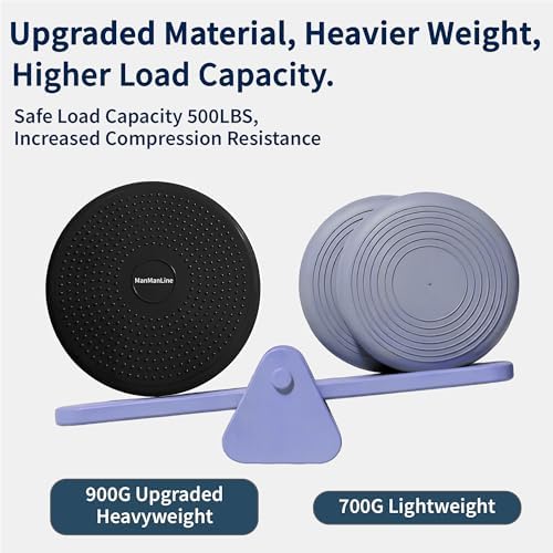 Wobble Cushion Balance Disc, Extra Thick Sensory Pad for Kids & Adults, Flexible Seating Core Strength Trainer for Posture Correction, Desk, Yoga & Stability Workout with Pump