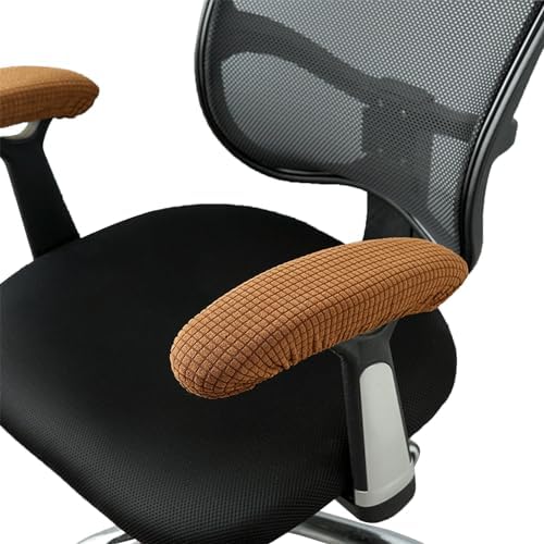 Office Chair Arm Covers, Armrest Slipcover Pads Elbows Forearms Slipcovers Stretch Dirt Resistant Armchair Chairs Washable Covering Elastic Seat Hand Protector Stretchable Band Slip