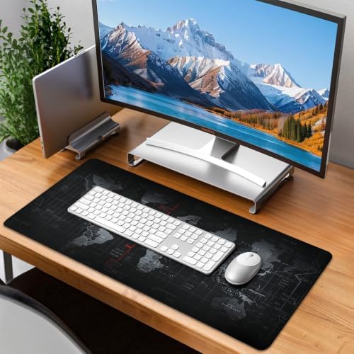Mouse Pad Gaming - Desk Mat for Keyboard and Mouse - Large Mouse Pads for Desk, Gaming Mousepad with Non-Slip Base, Desks Pad (31.5" X 11.8") for Game, Office and Home