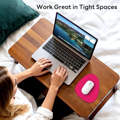 Water Drop Mouse Pad 7.3x8in Non-Slip for Laptop, Black