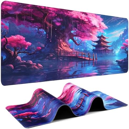 Mouse Pad Gaming - Desk Mat for Keyboard and Mouse - Large Mouse Pads for Desk, Gaming Mousepad with Non-Slip Base, Desks Pad (31.5" X 11.8") for Game, Office and Home