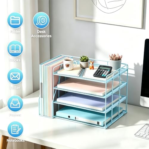 gianotter 4-Tier Paper Organizer With Magazine Holder